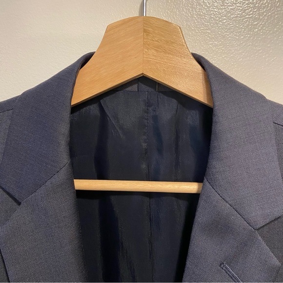 J Crew Factory Thompson Blue Wool Preppy Sport Coat Blazer Jacket Mens 40R *NOTE - Picture 1 of 9
